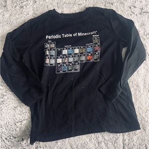 Minecraft long sleeve tee shirt size 10